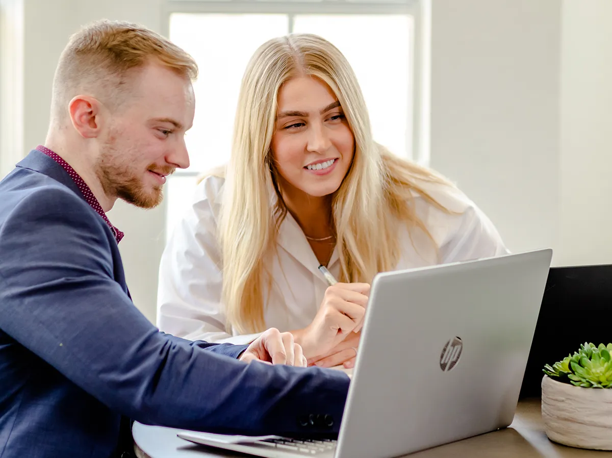 Carlie Roberts and Nathan Harvey building trust and loyalty at Versoft Consulting